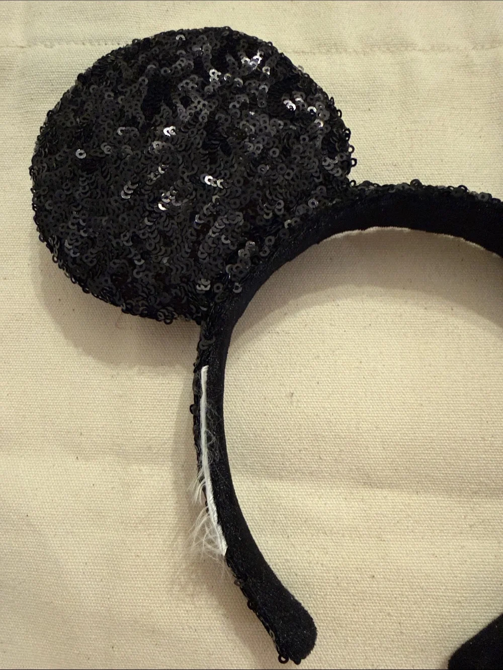 Disney Parks Black Sequin Headband Walt Accessories Ears Sparkly